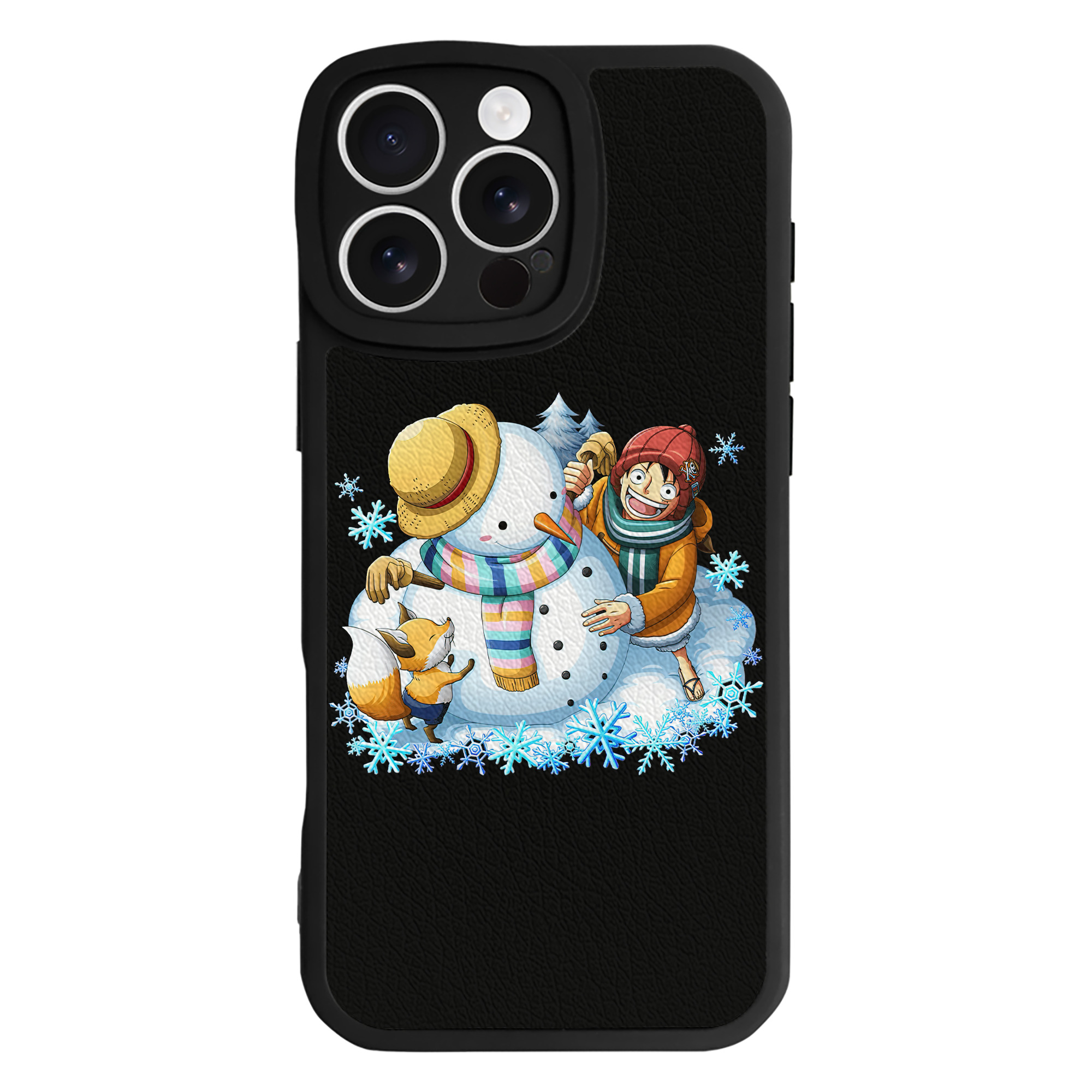 （画像用） ワンピース モンキー・D・ルフィ ONE PIECE Monkey D. Luffy 【iPhone 16シリーズ対応】シリコンスマホケース（レザー調） 材質：シリコン